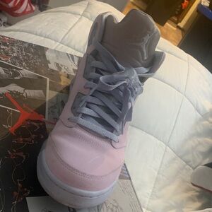 JordanSarracinoDesigns Pink and Gray Sneakers